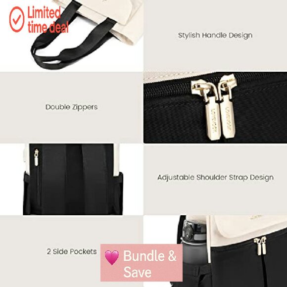 Convertible Mini Backpack Tote, Water-Resistant Nylon, Multi-Carry Daypack - Picture 6 of 7